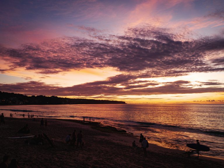 Bali-dreamland-beach-red-sky